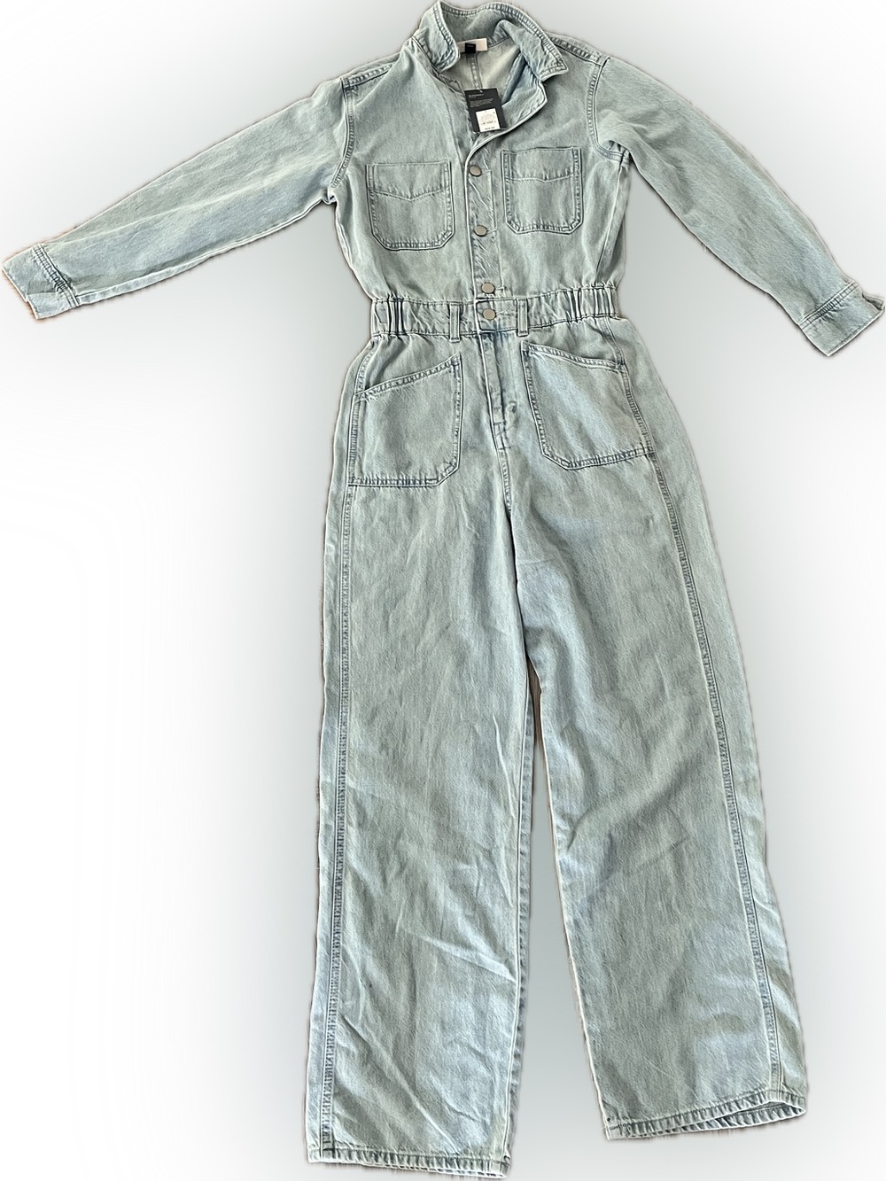 [NWT]  UNIVERSAL THREAD Denim Baggy Jumpsuit, Size 2, Light Wash